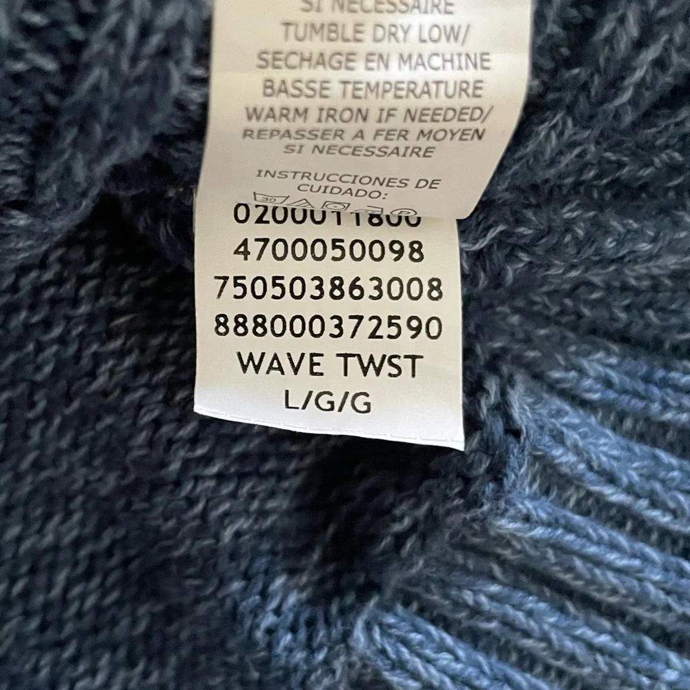 Chaps Button Mock Neck Sweater Mens Large Faux‎ Suede Elbow Patch Blue Pullover